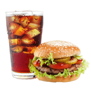Burger and drink combo